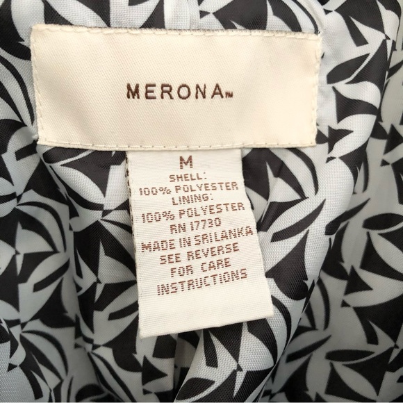 Merona Black Trench Coat - Picture 7 of 7